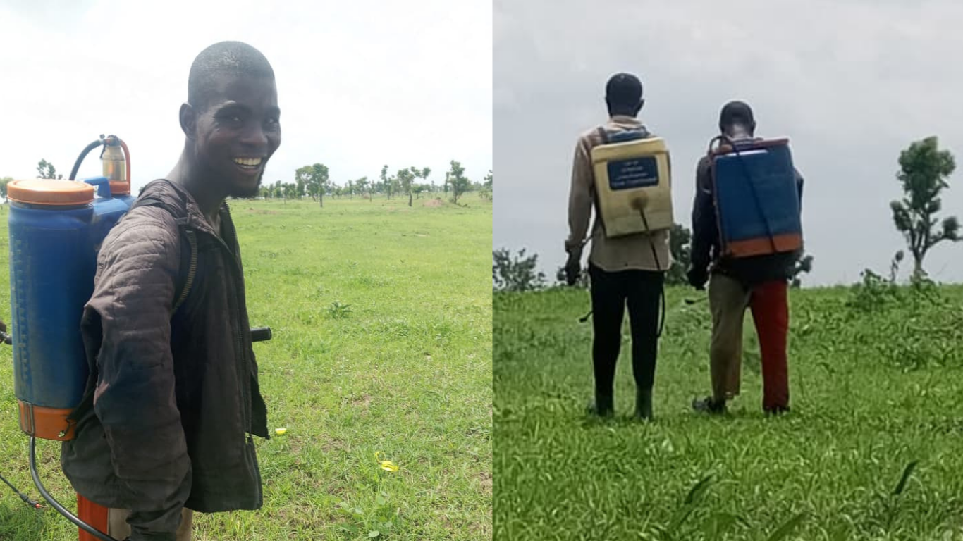 Farmer requesting agricultural support